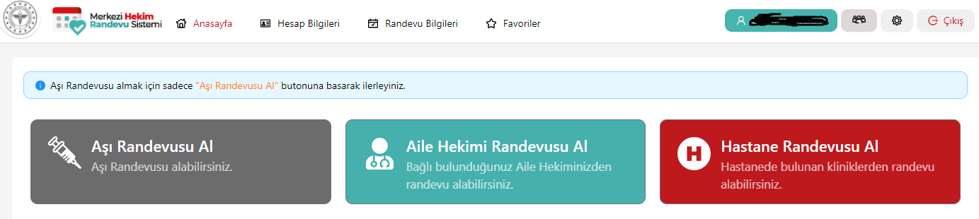 Koronavirüs Aşı Randevusu