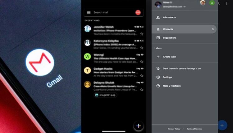 gmail Karanlık Mod nasısl açılır