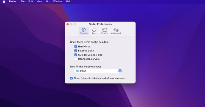 Mac'te Finder'da Varsayılan Klasör Değiştirme