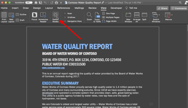 Macbook Word Koyu Mod Tema Nasıl Ayarlanır?