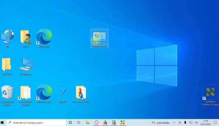Masaüstü Simgeler Nasıl Sabitlenir?