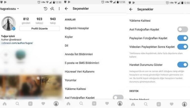 Instagramda Hareket Dökümü Var mı?